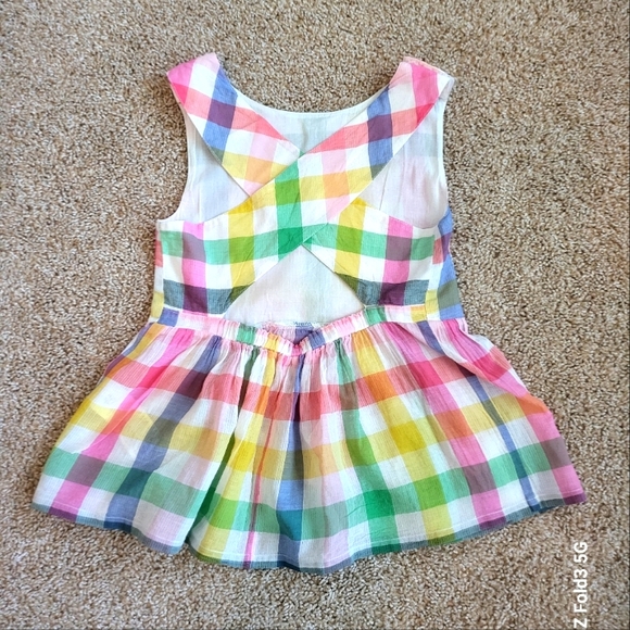 ♥️EUC❤️ BODEN GIRLS CRISS-CROSS BACK TOP - Picture 2 of 7